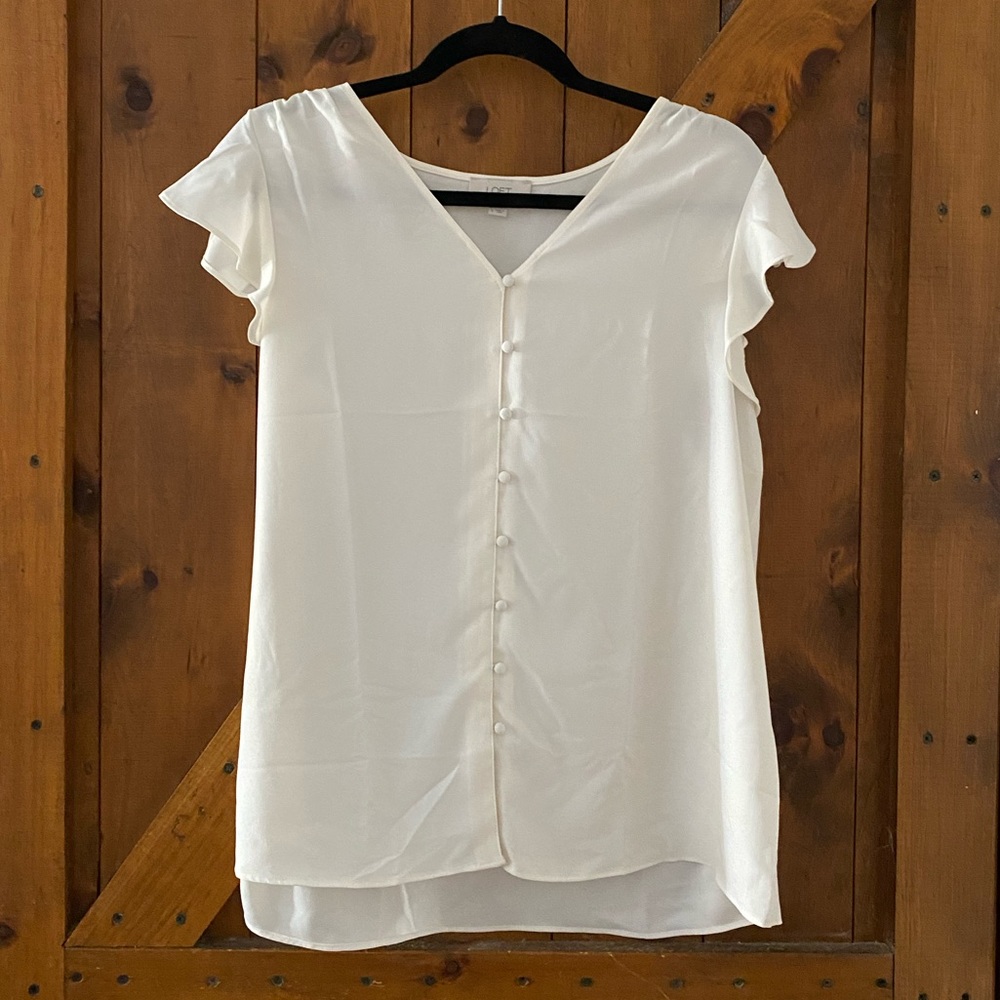 LOFT Dress Shirt - white